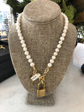 Pearl Lock Necklace