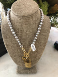 Pearl Lock Necklace