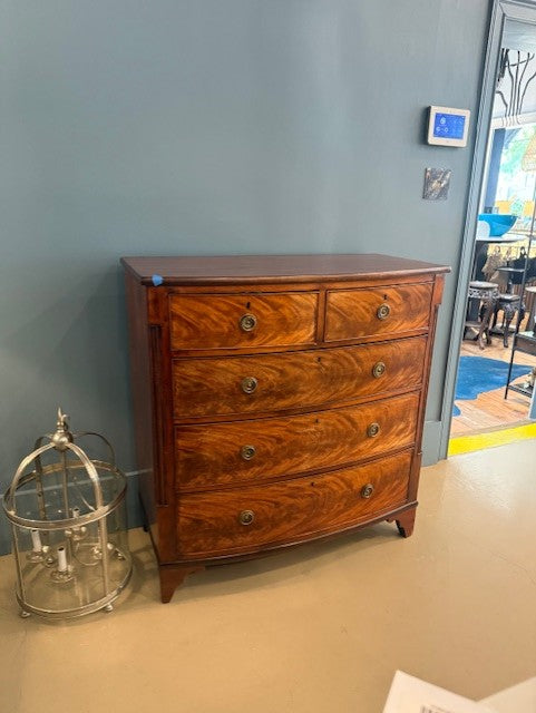 Bow Front Chest with Pomegranite Hardware