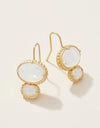 Cristal Dual Oval Earrings