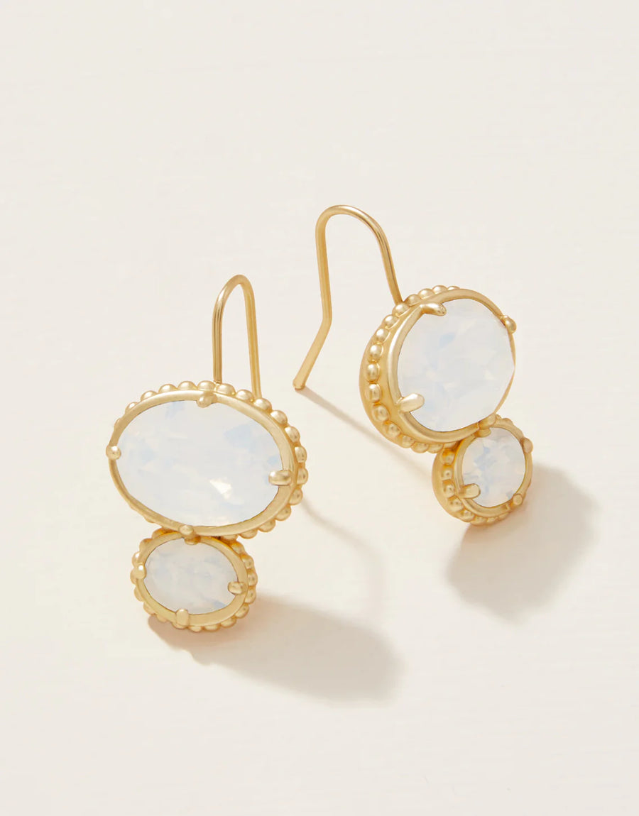 Cristal Dual Oval Earrings