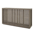 Driftwood Lattice Console - Grey