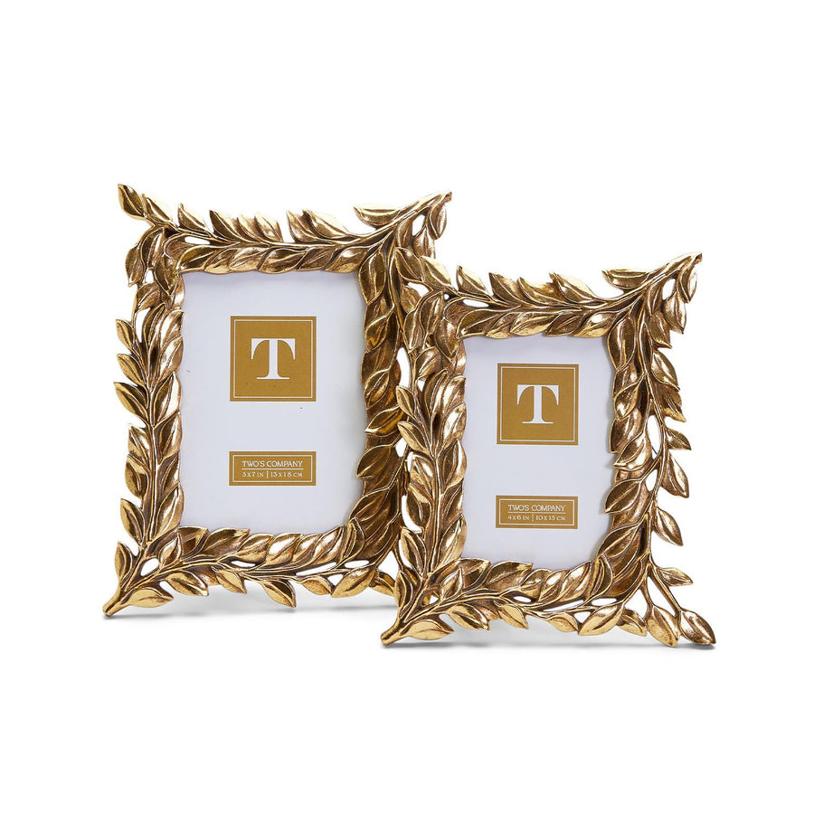Golden Laurel Photo Frames