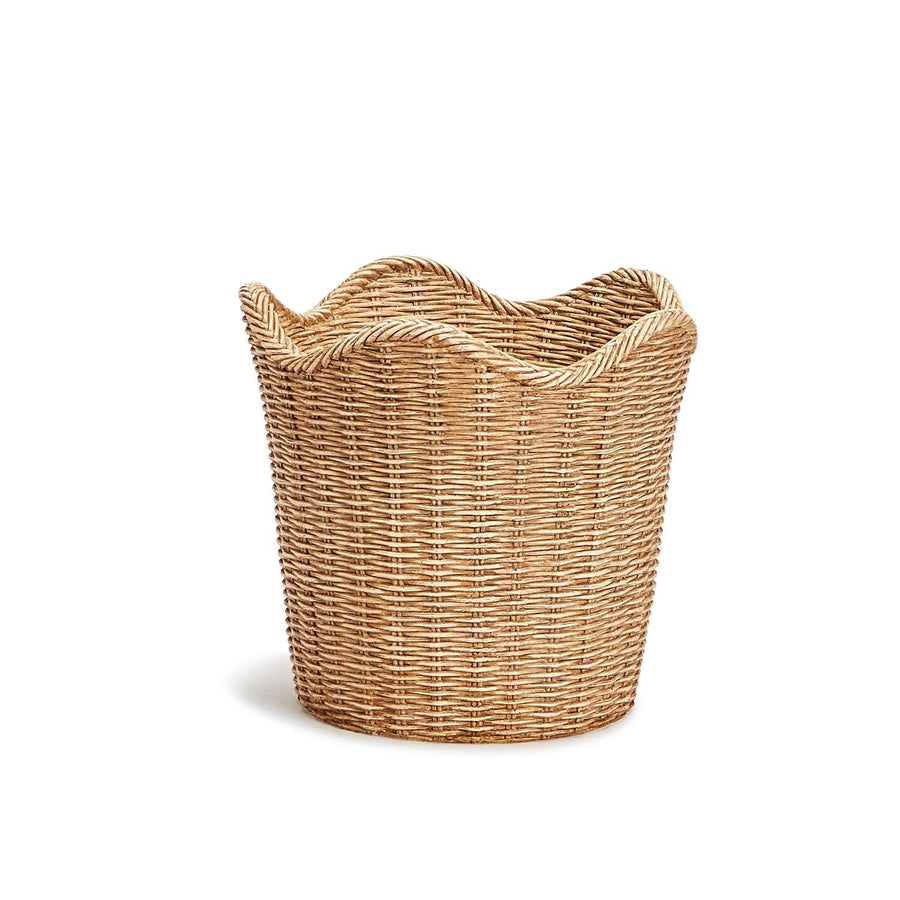 Scalloped Basket Weave Cachepot