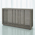 Driftwood Lattice Console - Grey