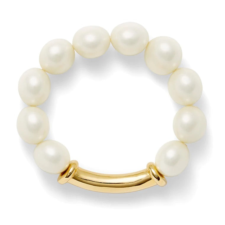 Tube Pebble Pearl Bracelet