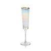 Aperitivo Triangular Champagne Flute - Luster/Gold Rim