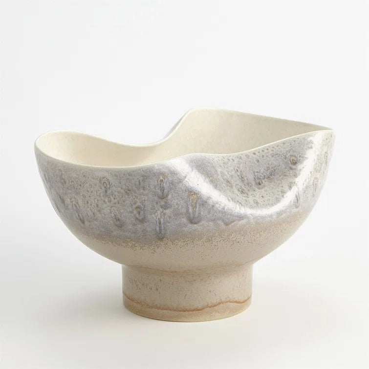 Cream Rises Dented Bowl