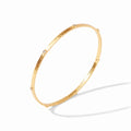 Crescent Stone Gold Bangle