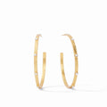 Crescent Stone Hoop Pearl