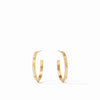 Crescent Stone Hoop Pearl