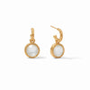 Fleur de Lis Hoop & Charm Earring