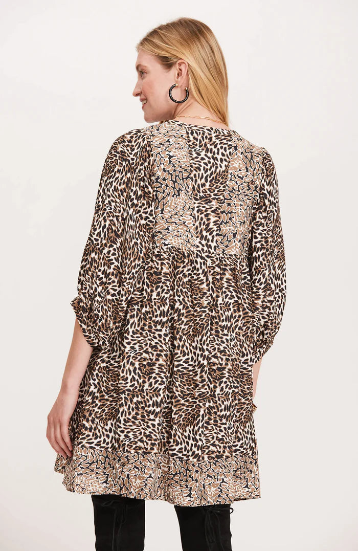 Janet Viscose Animal Dress