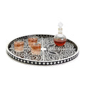 Black & White Decorative Serving Tray