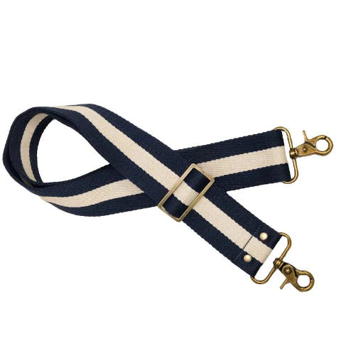 Crossbody Strap | Racer Stripe Black & White