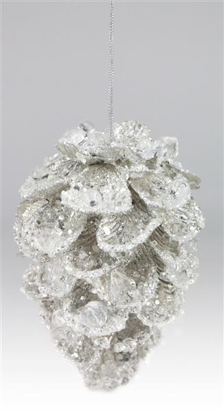 Jewel Beaded Pinecone Ornament
