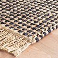 Kuba Black Woven Jute Rug