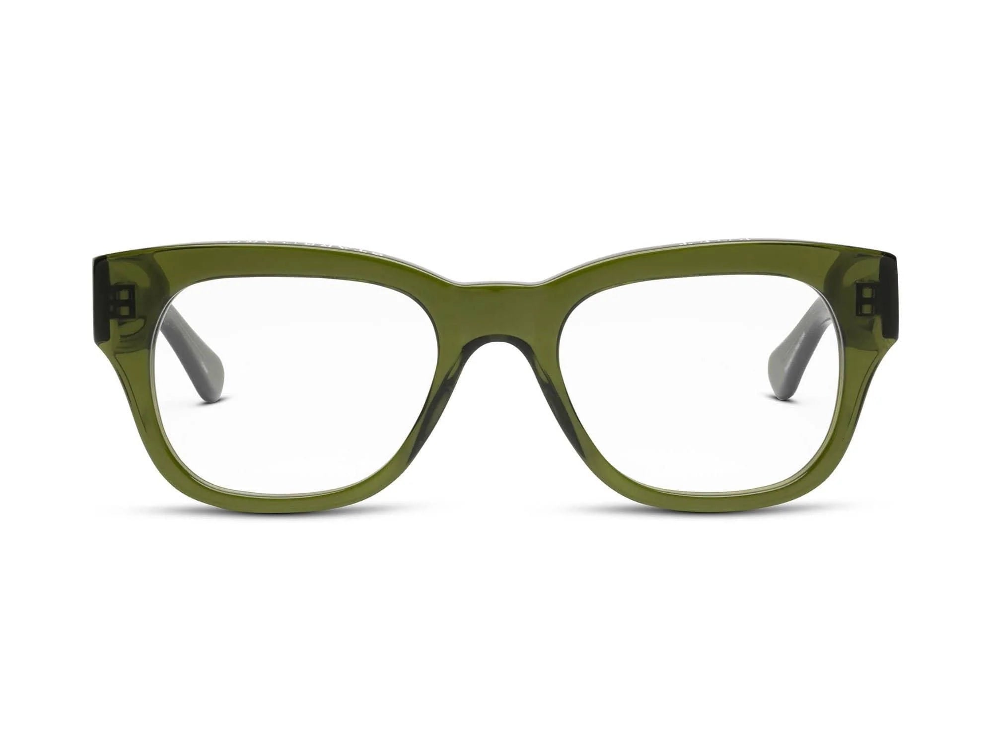 Caddis Porgy in Tortoise & Miklos in Heritage Green 1.00 & blue light Porgy Backstage | Tinted Reading Glasses – Caddis main image 2