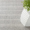 Melange Stripe Grey/ Ivory Indoor/ Outdoor Rug