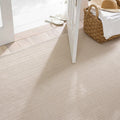 Herringbone Linen & White Indoor/ Outdoor Rug