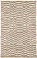 Diamond Indoor/Outdoor Rug - Khaki & White