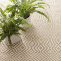 Diamond Indoor/Outdoor Rug - Khaki & White