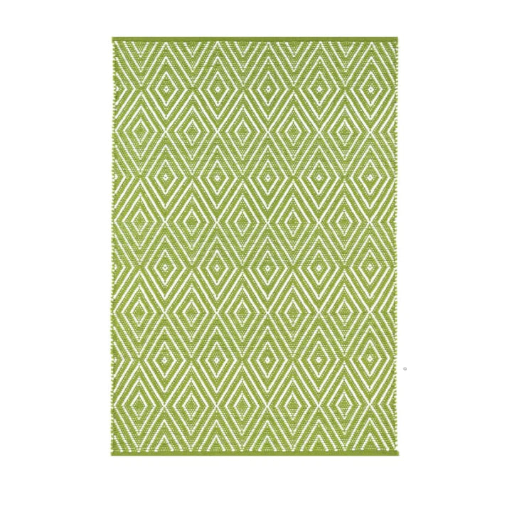 Diamond Indoor/Outdoor Rug - Sprout & White
